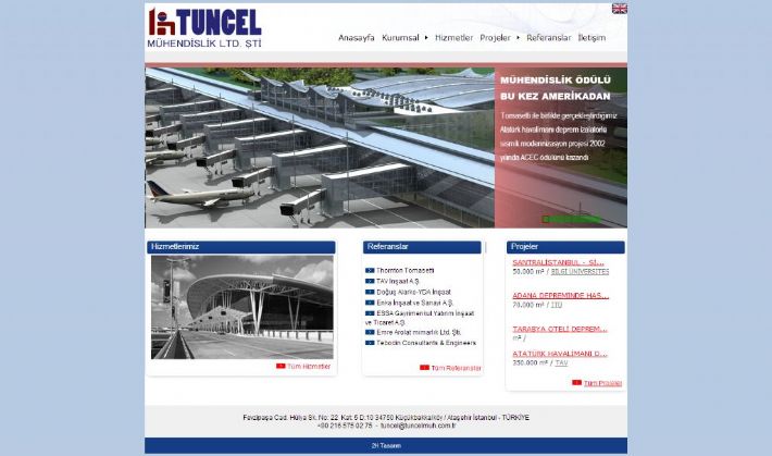 Tuncel Mühendislik Web Sitesi